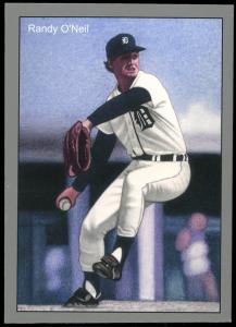 Picture, Helmar Brewing, 1984 Tiger Champs Card # 10, Randy O'Neil, On mound throwing, Detroit Tigers
