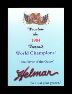 Picture, Helmar Brewing, 1984 Tiger Champs Card # 11, Dave Rozema, On mound throwing, Detroit Tigers
