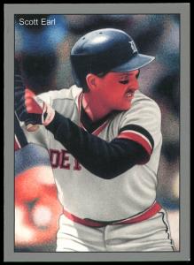 Picture of Helmar Brewing Baseball Card of Scott Earl, card number 17 from series 1984 Tiger Champs