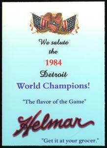 Picture, Helmar Brewing, 1984 Tiger Champs Card # 18, Ruppert Jones, At bat, Detroit Tigers