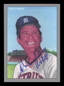 Picture, Helmar Brewing, 1984 Tiger Champs Card # 20, Glenn Abbott, Portrait, Detroit Tigers