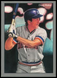 Picture, Helmar Brewing, 1984 Tiger Champs Card # 5, Doug Baker, At bat, Detroit Tigers