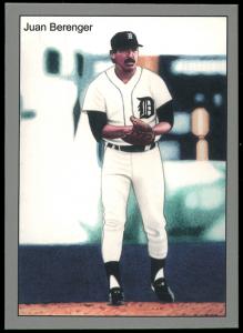 Picture of Helmar Brewing Baseball Card of Juan Berenger, card number 8 from series 1984 Tiger Champs
