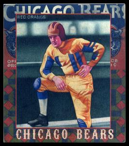 Picture of Helmar Brewing Baseball Card of Red GRANGE (HOF), card number 104 from series All Our Heroes