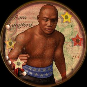 Picture of Helmar Brewing Baseball Card of Sam Langford (HOF), card number 114 from series All Our Heroes