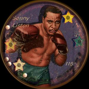 Picture, Helmar Brewing, All Our Heroes Card # 115, Sonny LISTON, 2.5