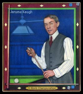 Picture, Helmar Brewing, All Our Heroes Card # 11, Jerome Keogh, Chalking stick, Billiards