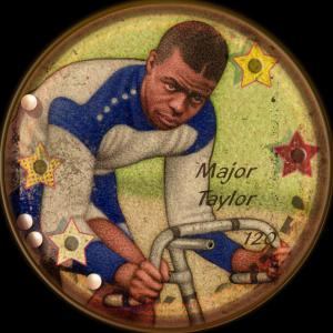 Picture of Helmar Brewing Baseball Card of Major Taylor, card number 120 from series All Our Heroes