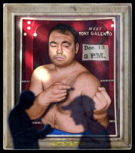 Picture, Helmar Brewing, All Our Heroes Card # 14, Tony Galento, Two shadows crossing, Boxing
