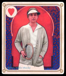 Picture, Helmar Brewing, All Our Heroes Card # 25, Helen Willis-Moody, Queen of Hearts, Tennis
