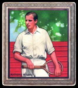 Picture of Helmar Brewing Baseball Card of Anthony Wilding, card number 28 from series All Our Heroes