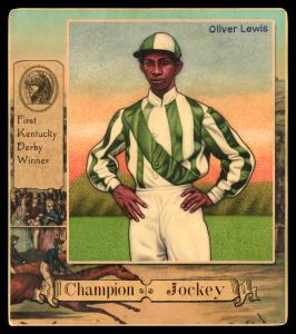 Picture, Helmar Brewing, All Our Heroes Card # 36, Oliver Lewis, hands on hips, Horseracing