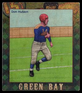 Picture of Helmar Brewing Baseball Card of Don Hutson, card number 47 from series All Our Heroes
