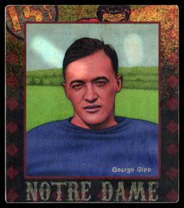 Picture, Helmar Brewing, All Our Heroes Card # 64, George Gipp, Head portrait, Football