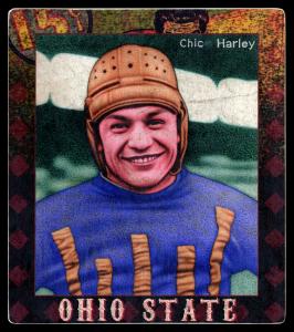 Picture of Helmar Brewing Baseball Card of Chick Harley, card number 65 from series All Our Heroes