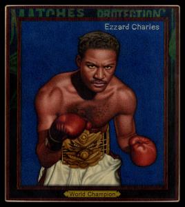 Picture, Helmar Brewing, All Our Heroes Card # 83, Ezzard CHARLES, Wearing gold belt, Boxing