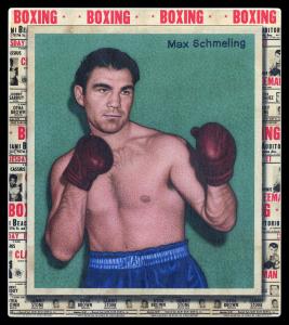 Picture, Helmar Brewing, All Our Heroes Card # 86, Max SCHMELING, Blue trunks, Boxing