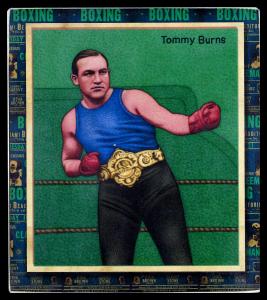 Picture, Helmar Brewing, All Our Heroes Card # 87, Tommy BURNS, Gold belt, Boxing
