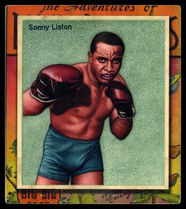 Picture, Helmar Brewing, All Our Heroes Card # 88, Sonny LISTON, Blue trunks, Boxing