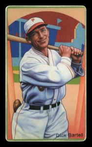 Picture of Helmar Brewing Baseball Card of Dick Bartell, card number 21 from series Boston Garter Game of the Century