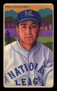 Picture, Helmar Brewing, Boston Garter Game of the Century Card # 23, Tony Cuccinello, N.L. All-Star uniform, Brooklyn Dodgers