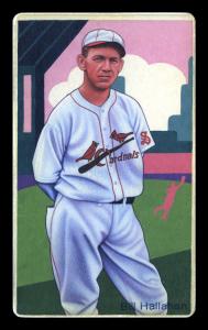 Picture of Helmar Brewing Baseball Card of Bill Hallahan, card number 27 from series Boston Garter Game of the Century