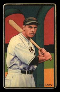Picture of Helmar Brewing Baseball Card of Bill TERRY, card number 34 from series Boston Garter Game of the Century