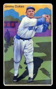 Picture of Helmar Brewing Baseball Card of Jimmy Dykes, card number 8 from series Boston Garter Game of the Century