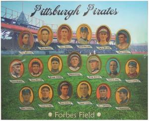 Picture of Helmar Brewing Baseball Card of Pittsburgh Pirates, card number 12 from series Deadball Era Displays