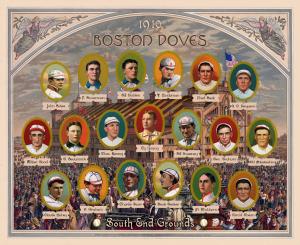Picture of Helmar Brewing Baseball Card of Boston Doves, card number 1 from series Deadball Era Displays