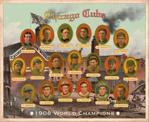 Picture, Helmar Brewing, Deadball Era Displays Card # 4, Chicago Cubs, Team Display, Chicago Cubs