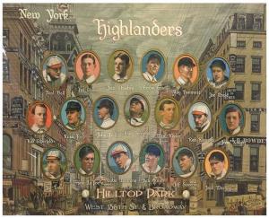 Picture of Helmar Brewing Baseball Card of New York Highlanders, card number 9 from series Deadball Era Displays