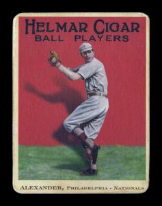 Picture of Helmar Brewing Baseball Card of Grover Cleveland ALEXANDER (HOF), card number 18 from series E145-Helmar
