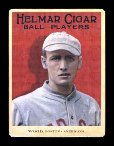 Picture of Helmar Brewing Baseball Card of Smokey Joe Wood, card number 1 from series E145-Helmar