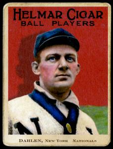 Picture of Helmar Brewing Baseball Card of Bill Dahlen, card number 20 from series E145-Helmar