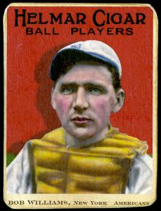 Picture of Helmar Brewing Baseball Card of Bob Williams, card number 25 from series E145-Helmar