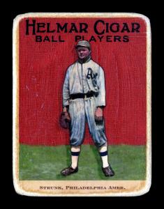 Picture of Helmar Brewing Baseball Card of Amos Strunk, card number 37 from series E145-Helmar