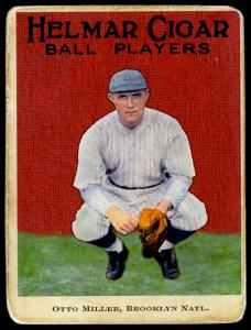 Picture of Helmar Brewing Baseball Card of Otto Miller, card number 40 from series E145-Helmar
