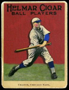 Picture of Helmar Brewing Baseball Card of Frank CHANCE, card number 45 from series E145-Helmar