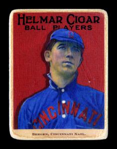 Picture of Helmar Brewing Baseball Card of Bill Bergen, card number 52 from series E145-Helmar