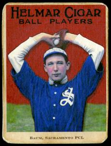 Picture of Helmar Brewing Baseball Card of Charles Baum, card number 53 from series E145-Helmar
