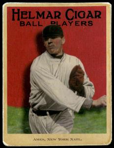 Picture of Helmar Brewing Baseball Card of Red Ames, card number 57 from series E145-Helmar