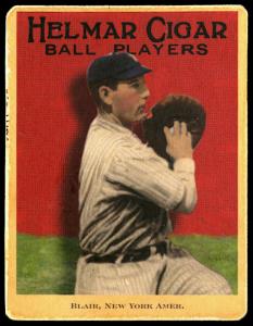 Picture of Helmar Brewing Baseball Card of Walter Blair, card number 59 from series E145-Helmar