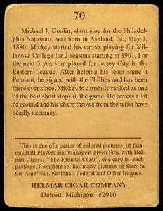 Picture, Helmar Brewing, E145-Helmar Card # 70, Mickey Doolan, Throwing, Philadelphia Phillies