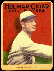 Picture of Helmar Brewing Baseball Card of Red FABER (HOF), card number 75 from series E145-Helmar