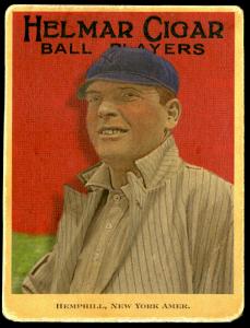 Picture of Helmar Brewing Baseball Card of Charlie Hemphill, card number 76 from series E145-Helmar