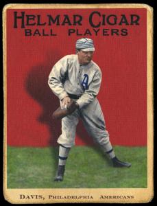 Picture of Helmar Brewing Baseball Card of Harry Davis, card number 7 from series E145-Helmar