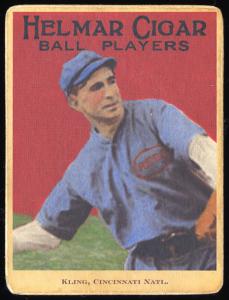Picture of Helmar Brewing Baseball Card of Johnny Kling, card number 81 from series E145-Helmar