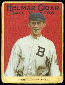 Picture of Helmar Brewing Baseball Card of Johnny EVERS, card number 96 from series E145-Helmar