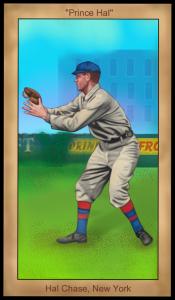 Picture of Helmar Brewing Baseball Card of Hal Chase, card number 103 from series Famous Athletes